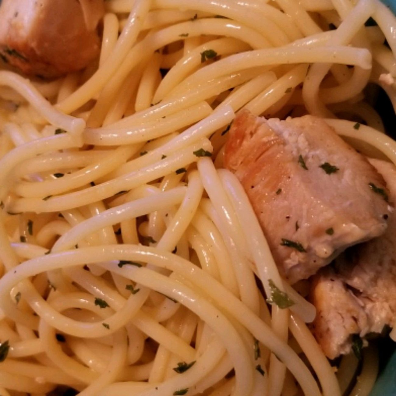 Receta de pasta cabello de ángel con limón y pollo (más ligera)