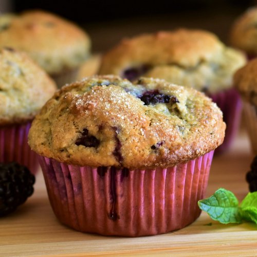 Muffins fáciles de moras — Imagen 1
